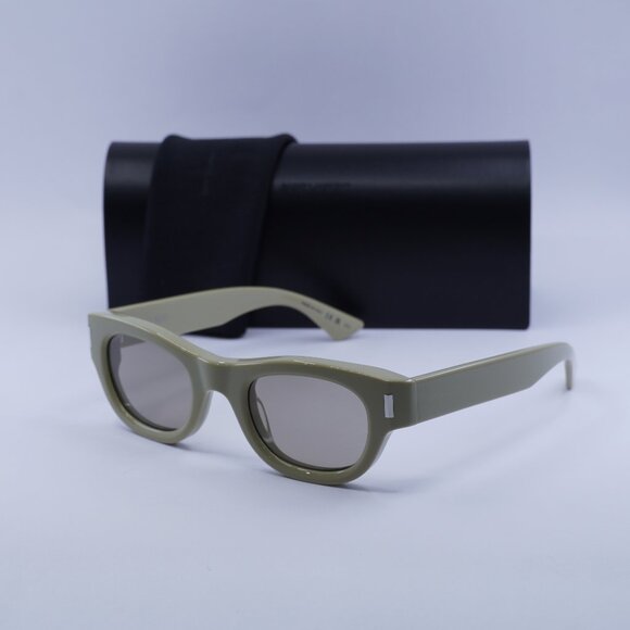 Saint Laurent SL761 003 Square Sunglasses – Green/Grey - Picture 1 of 10